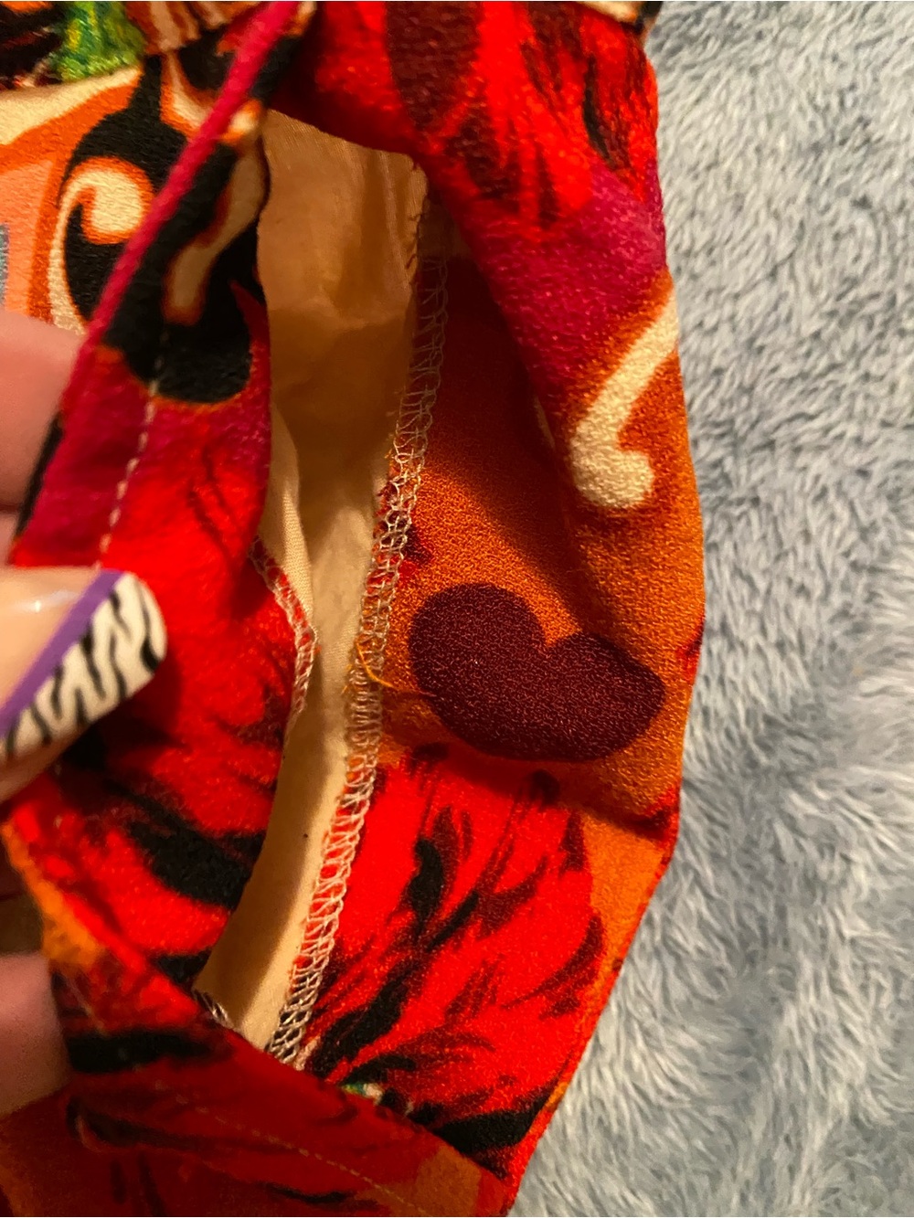 COOLEST PANTS EVER Manoush Bold Red Floral-Print Cropped Pants - Picture 5 of 8